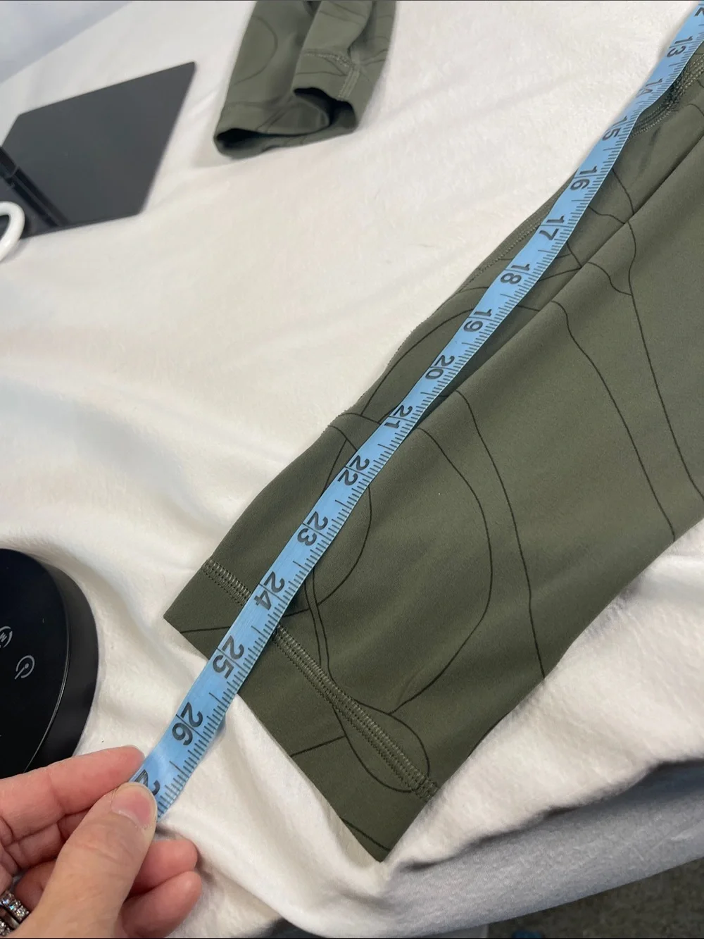 Lululemon Athletica Olive Green Patterned Leggings